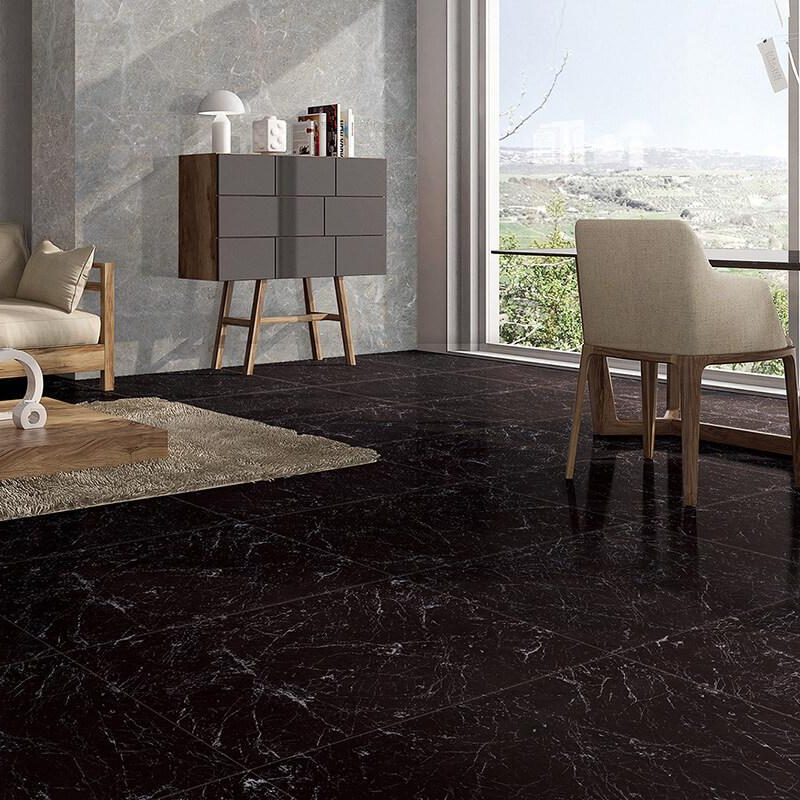 D696826BM - Jet Black Marble Tile