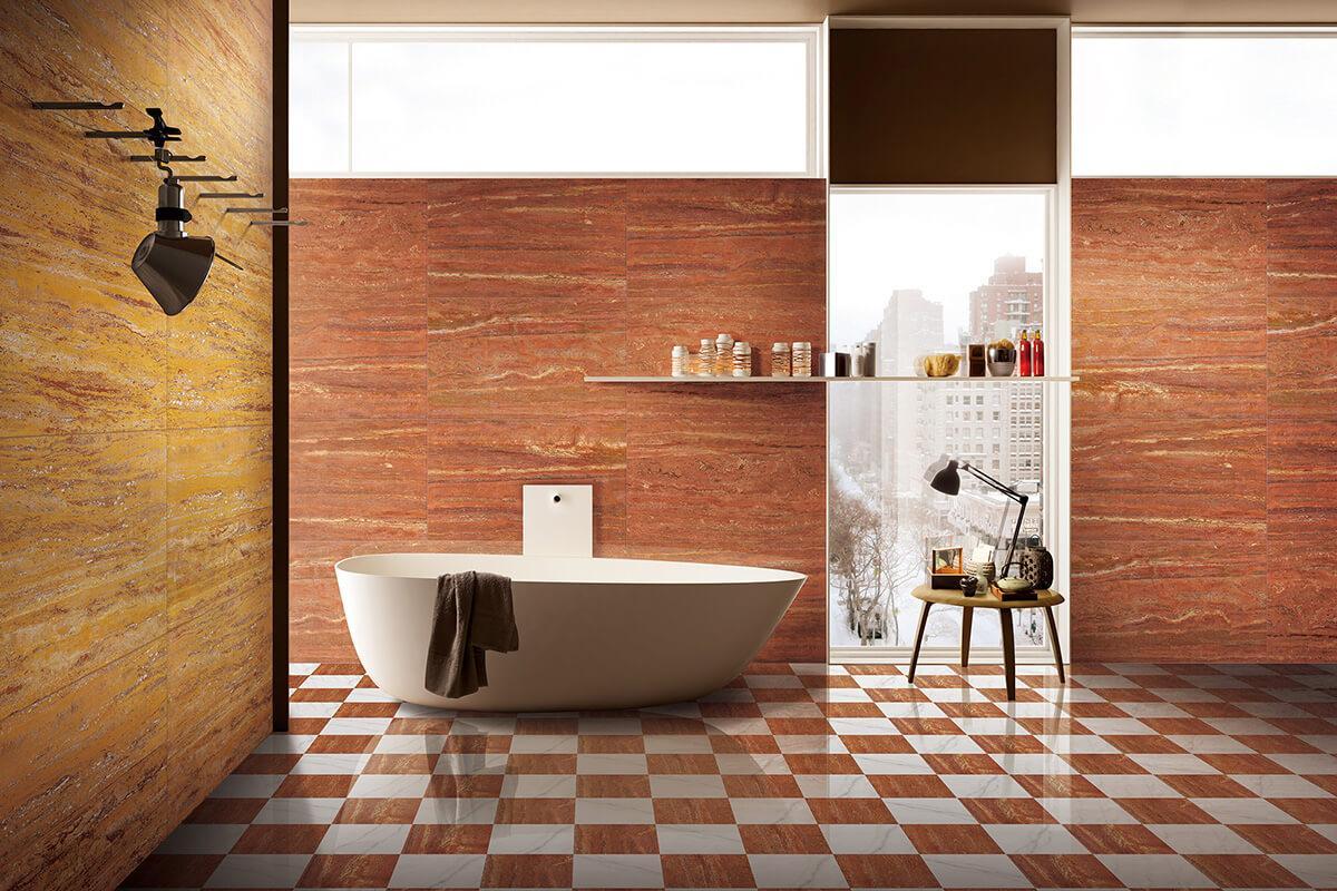 Travertino Rosso Persiano Marble Tile