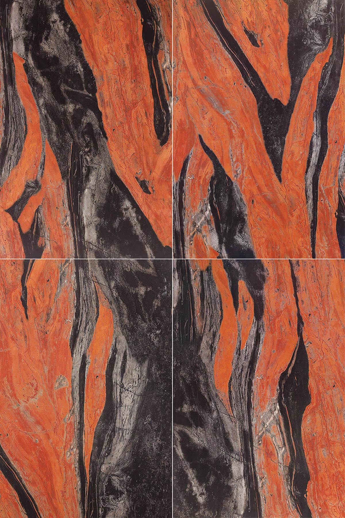 Butterfly Red Marble Tile