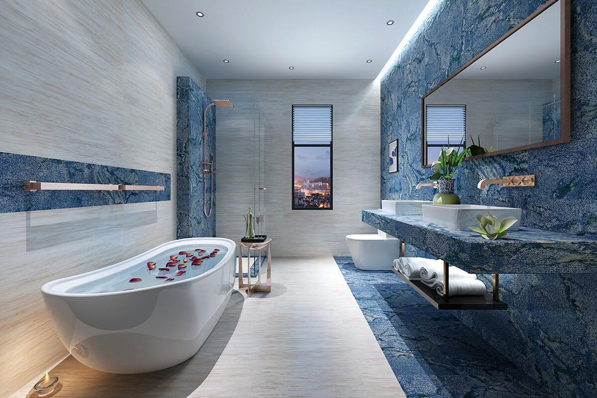 Azul Bahia Marble Tile